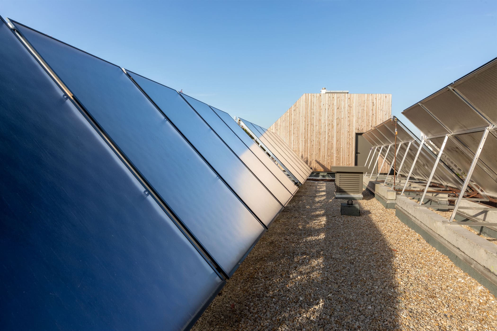 panneau solaire toit terrasse Castagnary